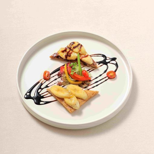 Bánh Toast chuối sốt socola bơ đậu phộng nướng