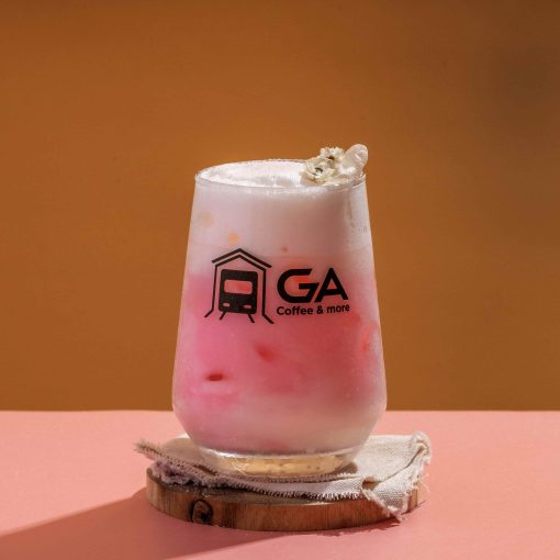 Latte Hoa Anh Đào (Đá_Nóng)